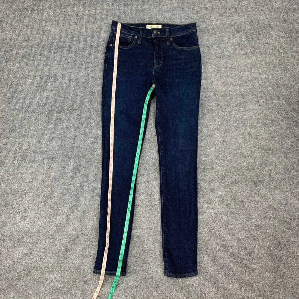 Madewell Jeans Womens 25 Orland Wash Denim Stretch Tencel Blend Mid Rise Skinny